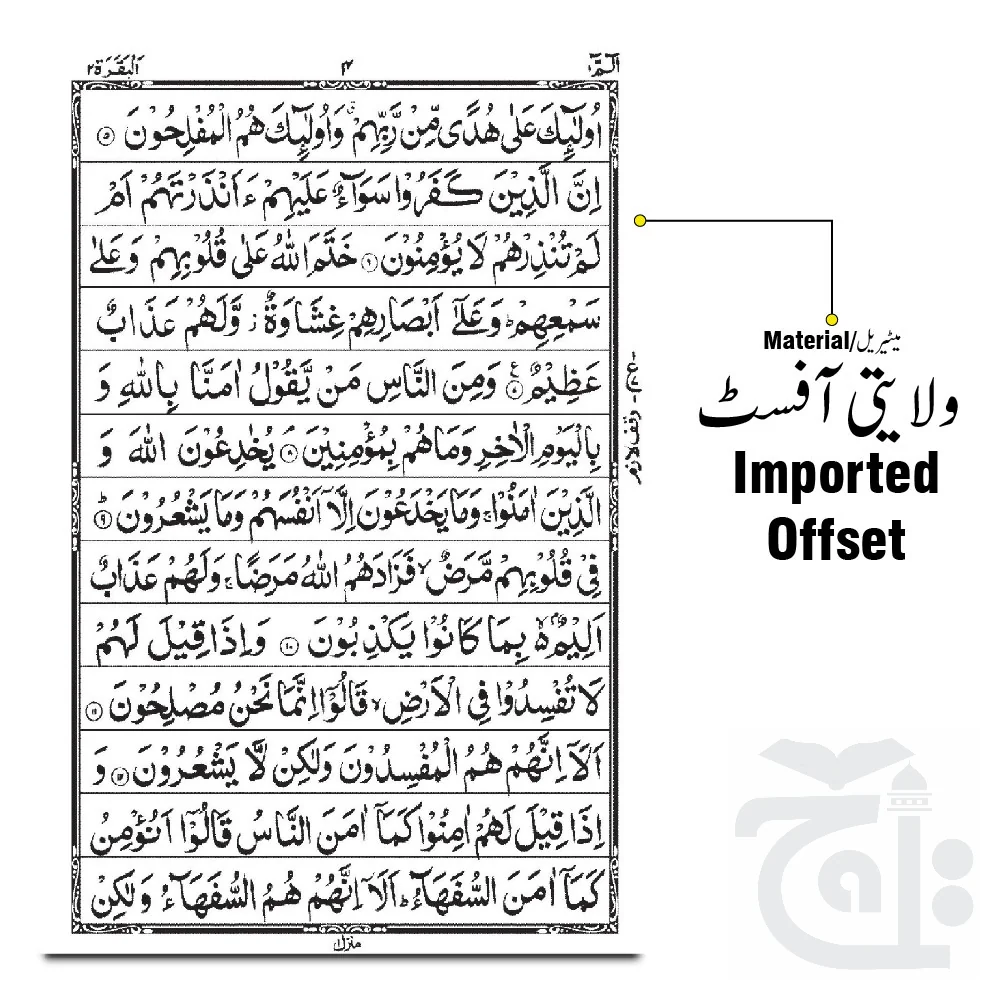 Holy Quran 13 Line Hafizi Imported 23M - Image 2