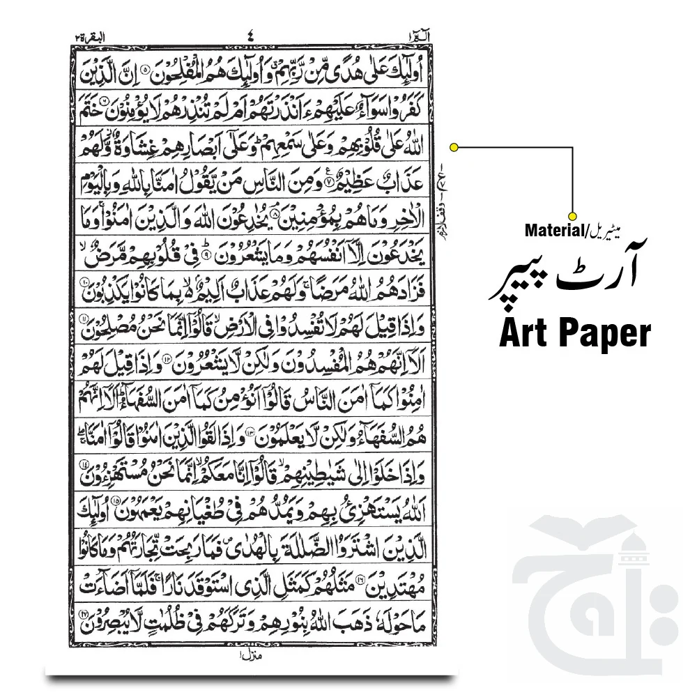 Holy Quran 16 Line 55Q - Image 2