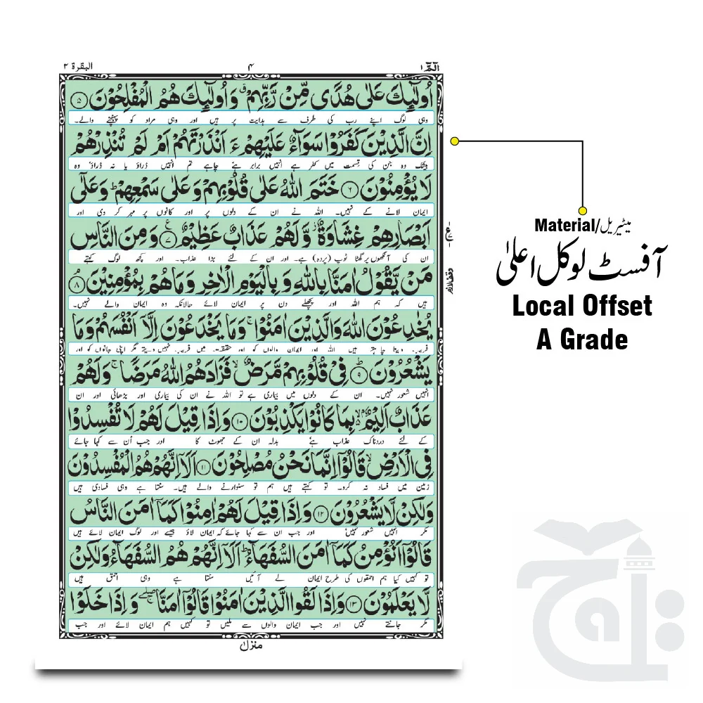 Holy Quran Only Translation (Kanzul aiman)Chob 11-4A - Image 2