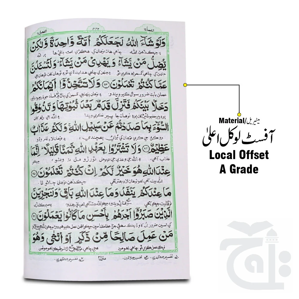 Holy Quran Translated Sindhi(Bian Ul Rehman) 449A - Image 2