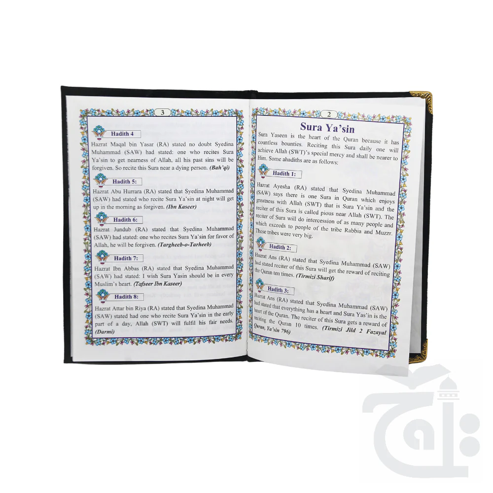 Surah Yaseen (Velvet Binding) with English Translation 9 Line Tajweed 518V - Image 3